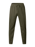 Men's Spring Solid Color Loose Drawstring Sweatpants