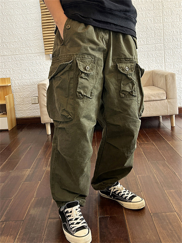 Men's Urban High-Street Baggy Fit Tactical Cargo Pants