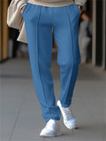 Men's Spring Solid Color Loose Drawstring Sweatpants