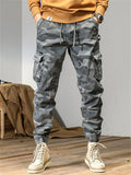 Men's Cotton Camouflage Cargo Jogger Pants Spring Casual Loose Fit