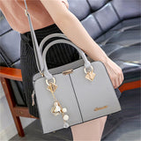 Popular Hard-wearing Female Solid Color Handbags