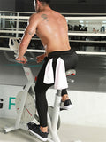 Men's Tight Fitness Wear Quick-drying Fake Two-piece Pants