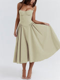 Sexy Spaghetti Strap Bustier Swing Dress for Women