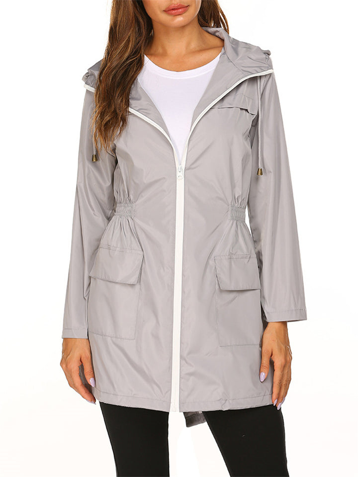 Women's Hooded Waterproof Outdoor Jackets for Winter