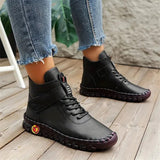 Casual Fur Lined Winter High Top Ankle Boots for Women