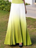 Women's Summer Elegant Gradient Pleated Skirts