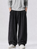 Men's Autumn Simple Retro Corduroy Loose Fit Straight Leg Trousers