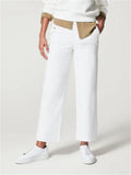 Pure Color Straight Leg Slimming Pants for Women