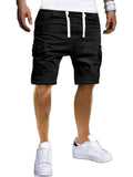 Male Casual Pleated Multi-pocket Outdoor Cargo Shorts