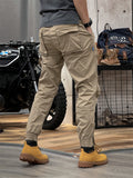 Retro Leisure Wear-resistant Male Ankle-tied Cargo Trousers