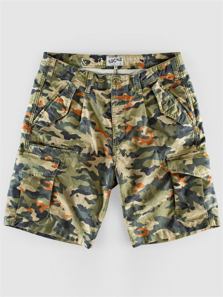 Men's Relaxed Fit Camouflage Cargo Shorts