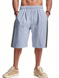 Men's Casual Side Stripe Quick-drying Beach Shorts
