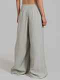 Women's Grunge Style Drop Waist Pleated Loose Fit Pants