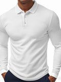 Men's Slim Fit Breathable Quick Dry Long Sleeve Polo Shirts