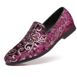 Male Luxurious Floral Sequined Wedding Party Dress Shoes