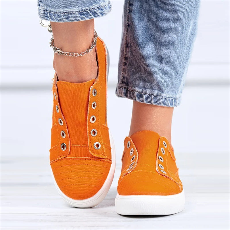 Women's Casual Simple Large Size Canvas Shoes