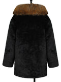 Men's Fashion Warm Faux Fur Hooded Overcoat for Winter