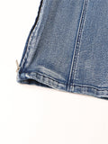 Female Multi-Pocket Loose Fit Cargo Denim Jeans