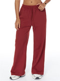 Women's Comfy Drawstring Waist Casual Straight Leg Sweatpants