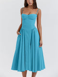 Sexy Spaghetti Strap Bustier Swing Dress for Women