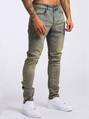 Casual Wear Resistant Slim Fit Jeans for Male