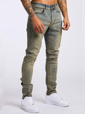 Casual Wear Resistant Slim Fit Jeans for Male