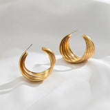 Vintage Fashionable C-Ring Earrings for Lady