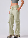 Women's Outdoor Solid Color Quick-Dry Pockets Cargo Pants