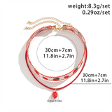 Romantic Sweet Strawberry Pendant Necklaces for Women