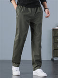 Men's Simple Style All Match Cotton Straight Leg Casual Pants