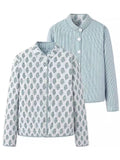 Women's Casual Print Reversible Garment Coat