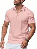 Men's Casual Solid Color Mesh Quick-drying Polo Shirts