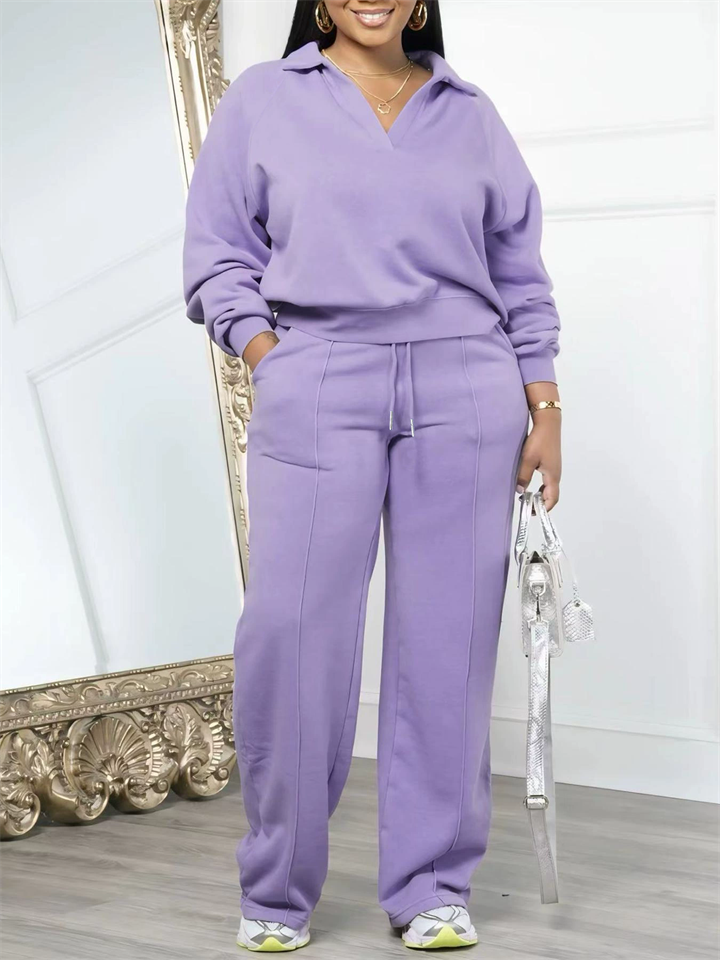 Women's Casual Comfy Plus Size Loose Fit Sports Set