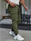 Men's Comfortable Spring Cargo Jogger Trousers with Pockets