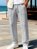 Men's Summer Drawstring Loose Fit Casual Lightweight Pants