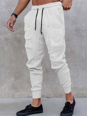 Hip-hop Multi-pocket Drawstring Sports Pants for Men