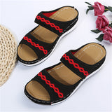 Summer Women's Casual Lightweight Breathable Wedge Heels Slippers