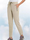 Plus Size Unisex Stretch Quick Drying Elastic Waist Straight/Jogger Pants