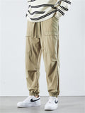 Simple Thin Quick Dry Drawstring Pants for Men