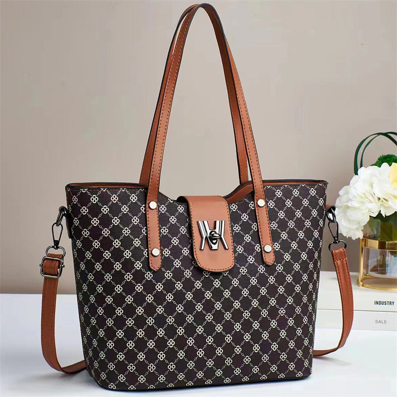 Lady Retro Nice Floral Print Large Capacity Handbags