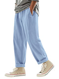 Men's Casual Linen Drawstring Beach Pants