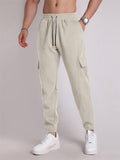 Trendy Extra Loose Multi-Pocket Drawstring Pants for Men