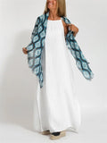 Cozy Flowy Cotton Linen Side Split Tank Dress for Women