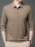 Men's Casual Solid Color Long Sleeve Shirts
