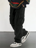 Men's High Street Vintage Loose Fit Multi-Pocket Cargo Trousers