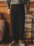 Men's Retro Style Straight Leg American Causal Cargo Pants