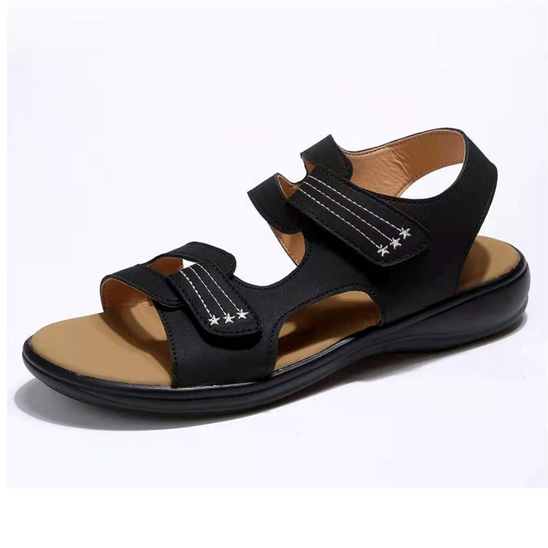 Casual Wedge Heel Velcro Beach Sandals for Women