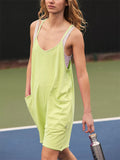 Women's Trendy Solid Color Soft Comfy Short Jumpsuits for Summer