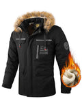 Cold Winter Thicken Super Warm Plush Detachable Hood Male Coats