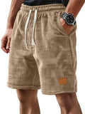 Men's Retro Summer Casual Waffle Drawstring Shorts
